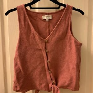 Madewell crop tie top